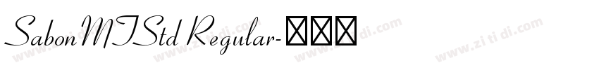 SabonMTStd Regular字体转换